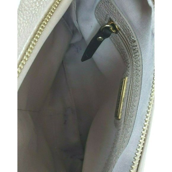 Valentina Italian Leather Purse Crossbody Handbag Beige Cream - Picture 8 of 8